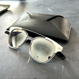 DIOR Homme Sunglasses in mirrored chrome/silver